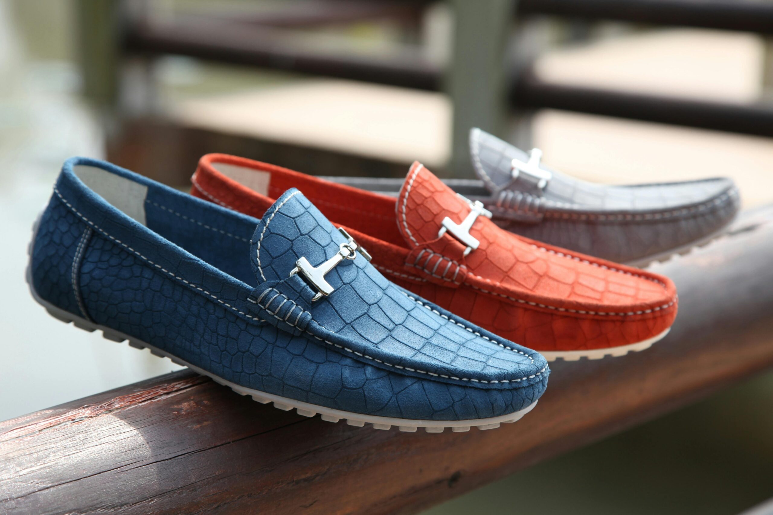 Men's Leather Driving Moccasins - Comfortable Slip-On Shoes